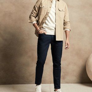 NWOT! 32x32 Banana Republic Travel Jean Pant Athletic Fit Preppy Navy